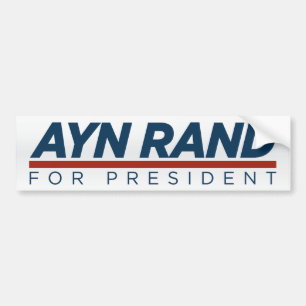 Autocollant De Voiture Ayn Rand pour le Président adhésif pour pare-chocs