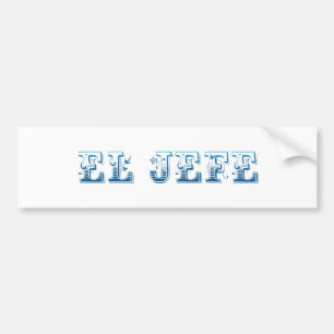 Autocollant De Voiture Azul de bleu de Floreado de logo d'EL Jefe