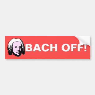 Autocollant De Voiture Bach désactivé