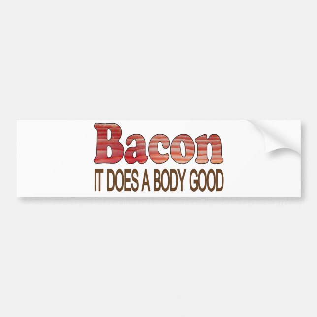 Autocollant De Voiture Bacon de bon corps (Devant)
