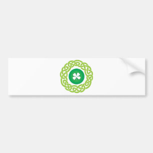 Autocollant De Voiture Bague CELTIC avec SHAMROCK