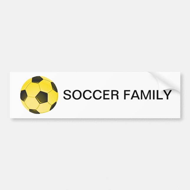 Autocollant De Voiture Bal de soccer américain jaune ou football (Devant)