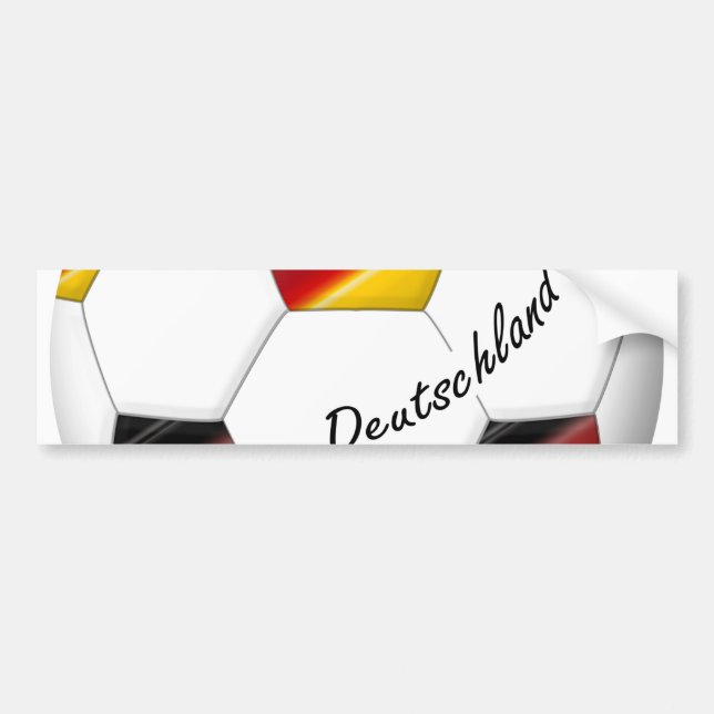 Autocollant De Voiture Ballon de FOOTBALL ALLEMAGNE equipe nationale 2014 (Devant)