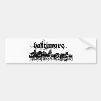 Autocollant De Voiture Baltimore a mis dessus pour votre ville