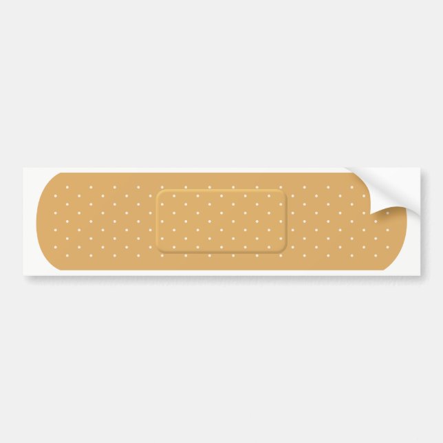 Autocollant De Voiture Bandaid pour la voiture blanche Sticker (Devant)