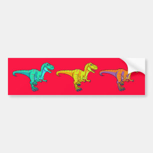 Autocollant De Voiture Bande dessinée de T-Rex