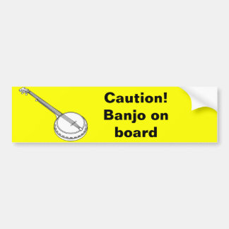 Autocollant De Voiture Banjo à bord