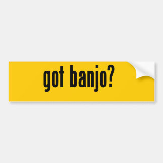 Autocollant De Voiture banjo obtenu ?