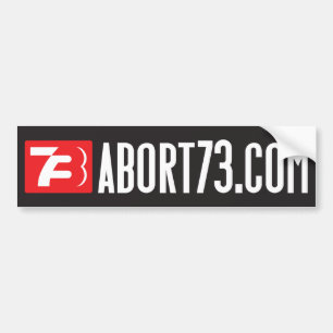 Autocollant De Voiture Bannière de pare-chocs Abort73.com (Bannière Web