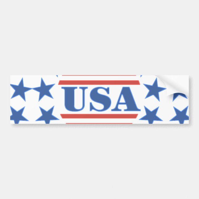 Autocollant De Voiture Bannière étoilée patriote des Etats-Unis (Devant)