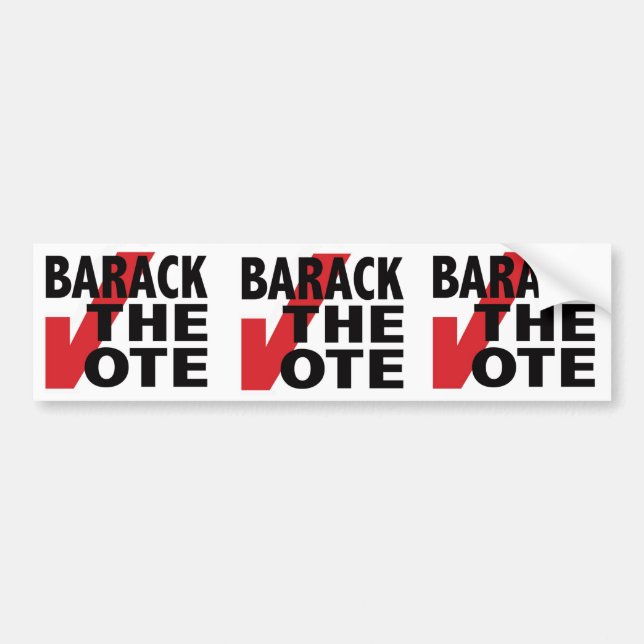Autocollant De Voiture Barack le vote (Devant)