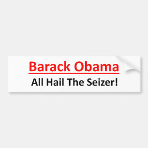 Autocollant De Voiture Barack Obama est un vouloir d'être empereur