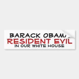 Autocollant De Voiture Barack Obama, mal résident, dans notre Maison