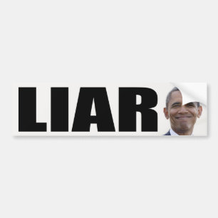 Autocollant De Voiture Barack Obama : Menteur