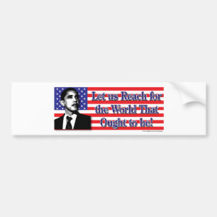 Autocollant De Voiture Barack Obama/USA