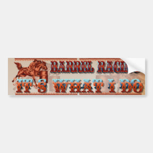 Autocollant De Voiture Baril Racing_It ce qui je fais le bumpersticker