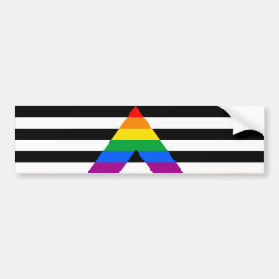 AUTOCOLLANT DE VOITURE BARRE À DRAPEAU ALLIÉ DROIT