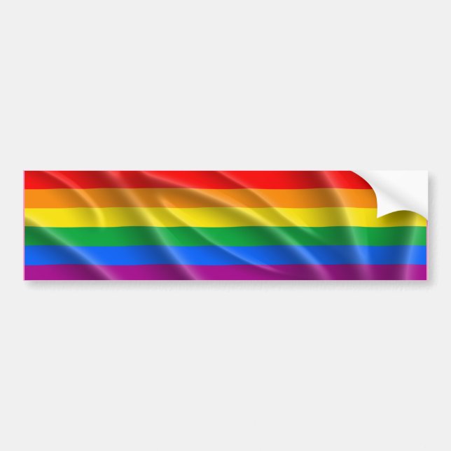 Autocollant De Voiture BARRE À DRAPEAU LGBT FIDE -.png (Devant)