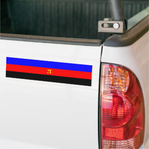 AUTOCOLLANT DE VOITURE BARRE DE PRIDEFLAG POLAMORY