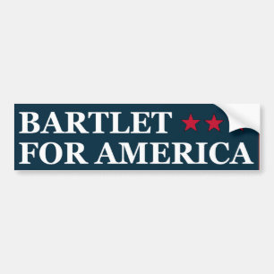 Autocollant De Voiture Bartlet pour l'Amérique