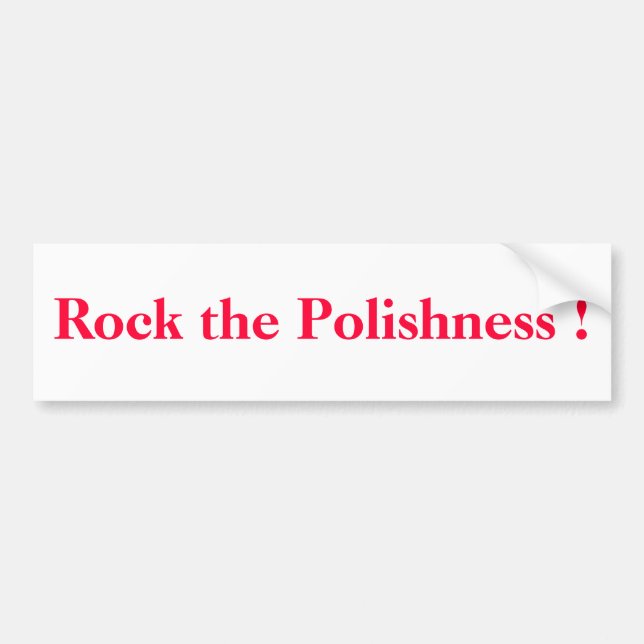 Autocollant De Voiture Basculez le Polishness ! (Devant)