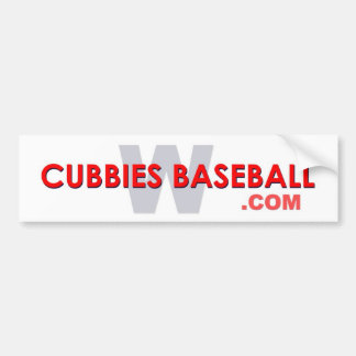 Autocollant De Voiture Base-ball W de Cubbies