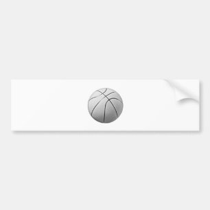 Autocollant De Voiture Basket-ball noir et blanc