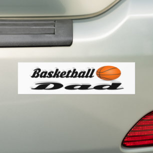 Autocollant De Voiture Basket-ball papa Bumper Sticker