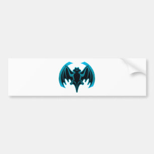 Autocollant De Voiture Bat Cyan Le MUSÉE Zazzle Cadeaux