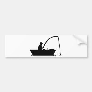 Autocollant De Voiture Bateau de Fisher de pêcheur à  la ligne