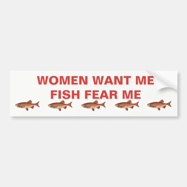AUTOCOLLANT DE VOITURE BÂTIMENT BUMPER POUR LE PÊCHEUR (Devant)