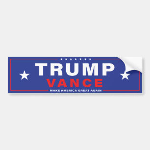 AUTOCOLLANT DE VOITURE BÂTIMENT TRUMP VANCE 2024