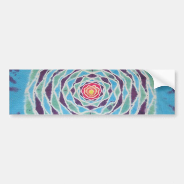 Autocollant De Voiture Bâton Peep Hole Mandala Tie Dye (Devant)