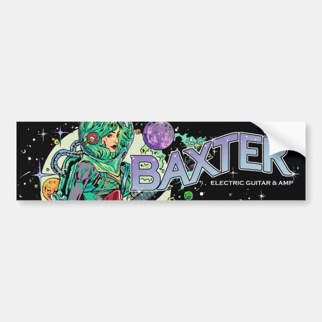 Autocollant De Voiture Baxter Cosmonaut Bumper Sticker (Devant)