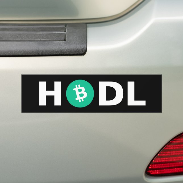 Autocollant De Voiture BCH Bitcoin Cash Sticker pare-chocs HODL (En voiture)