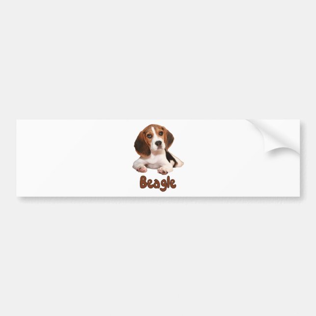 Autocollant De Voiture Beagle ! (Devant)