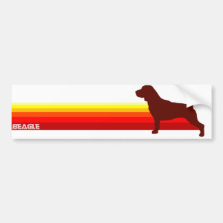 Autocollant De Voiture Beagle avec l'adhésif pour pare-chocs de rayures