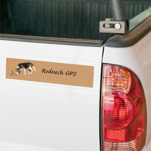 Autocollant De Voiture Beagle GPS Redneck
