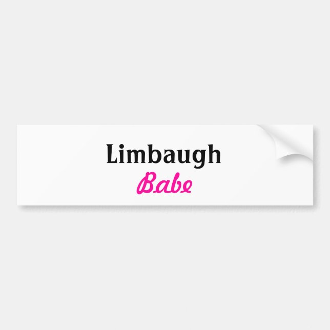 Autocollant De Voiture Bébé de Rush Limbaugh (Devant)
