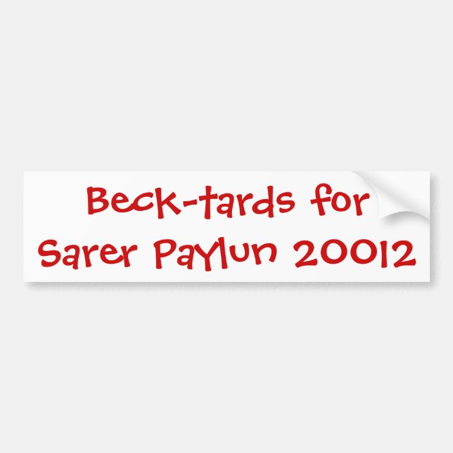 Autocollant De Voiture Beck-tards pour Sarer Paylun 20012 (Devant)