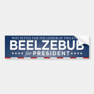 Autocollant De Voiture Beelzebub pour le Président adhésif pour