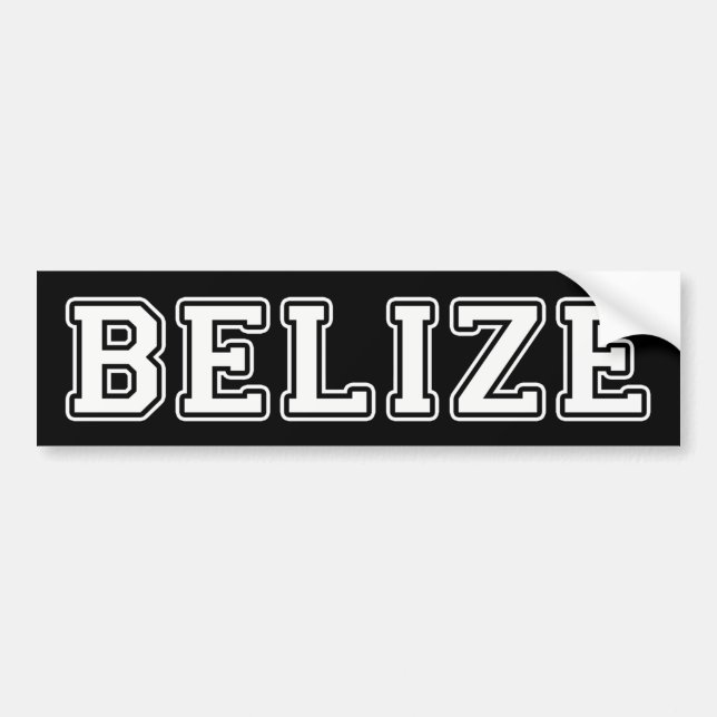 Autocollant De Voiture Belize (Devant)