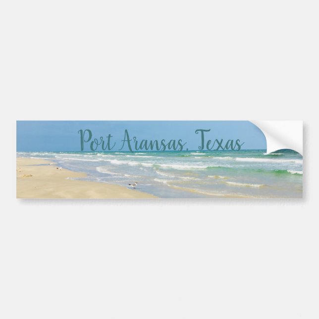 Autocollant De Voiture Belle Port Aransas Texas Beach (Devant)