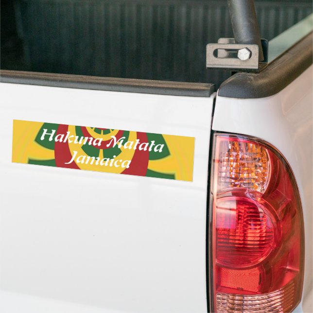 Autocollant De Voiture Belle Rasta Extraordinaire Couleurs Art Imprimer (Sur camion)
