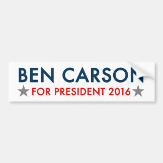 Autocollant De Voiture Ben Carson pour l'adhésif pour pare-chocs 2016 de
