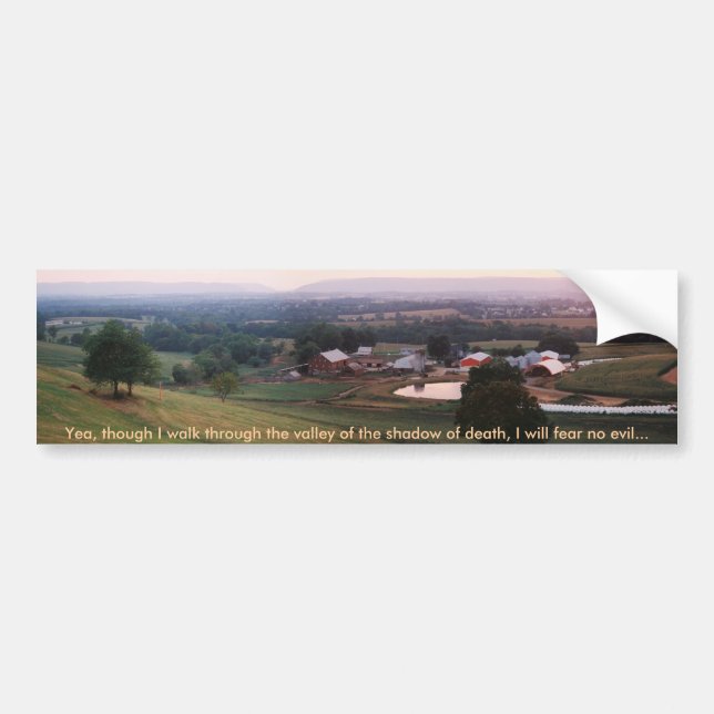 Autocollant De Voiture Bens_Middletown_Valley_pano, Yea, bien que je (Devant)