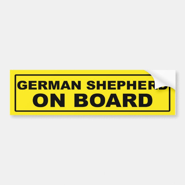 Autocollant De Voiture Berger allemand à bord (Devant)