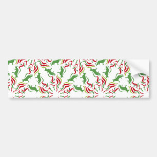 Autocollant De Voiture Berger allemand rouge vert