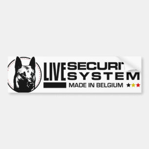 Autocollant De Voiture Berger belge - adhésif pour pare-chocs de Malinois