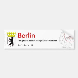Autocollant De Voiture Berlin 1